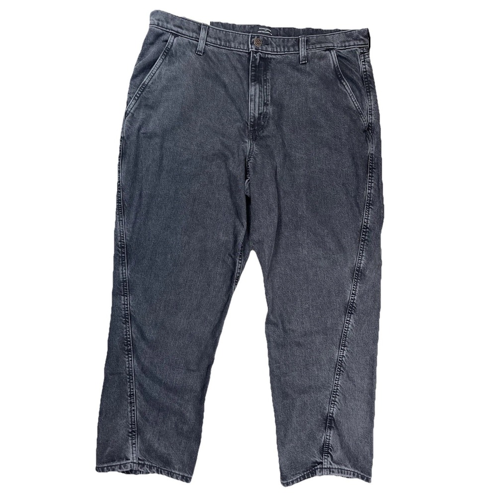 New Banana Republic Factory Gray High Rise Twisted Barrel Leg Jeans Sz 33/16 NWT